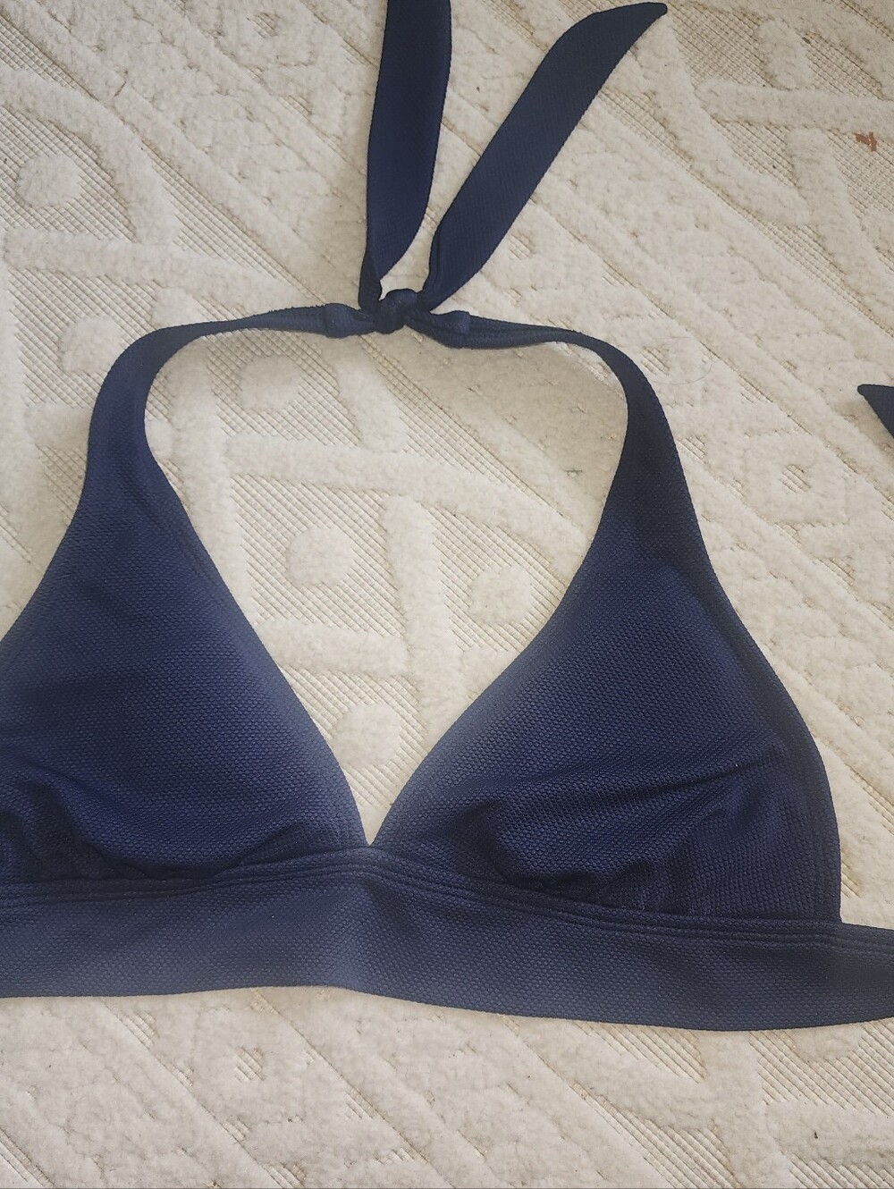 M Women’s Navy Halter Swim Top
